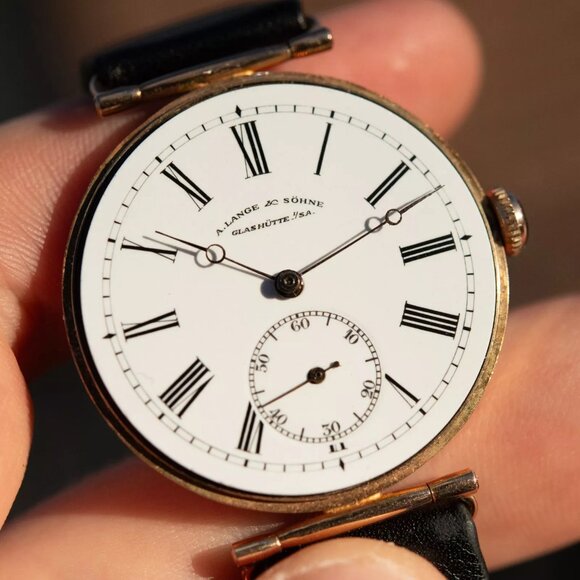 A Lange & Sohne Glashutte Watch 14k Rose Gold 35mm, Antique Pre-1930 Collectors - Picture 4 of 10